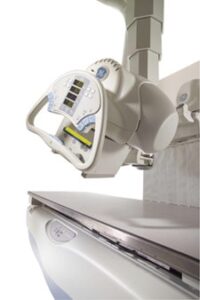 Xray machine in a room.